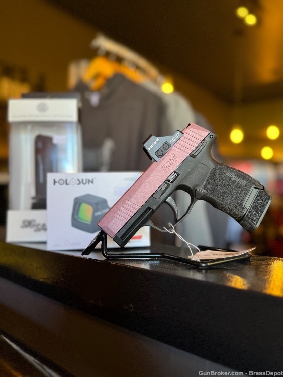 New P365 CA - Blush Color, Holosun sight, extended mag handle -img-0