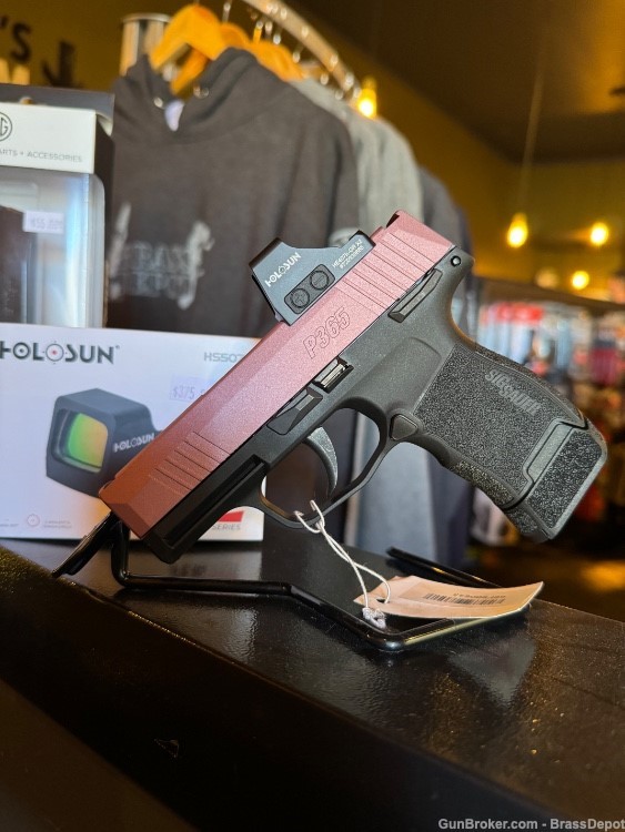New P365 CA - Blush Color, Holosun sight, extended mag handle -img-5