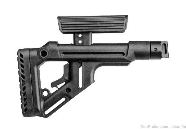 Fab Defense SAIGA Tactical Folding Buttstock With Cheek Piece - Tan-img-2