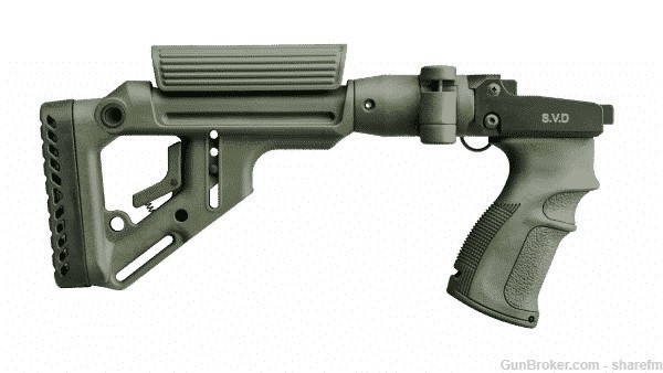 UAS-SVD Fab Defense Folding SVD Buttstock W/ Integrated Cheek Rest - Green-img-4