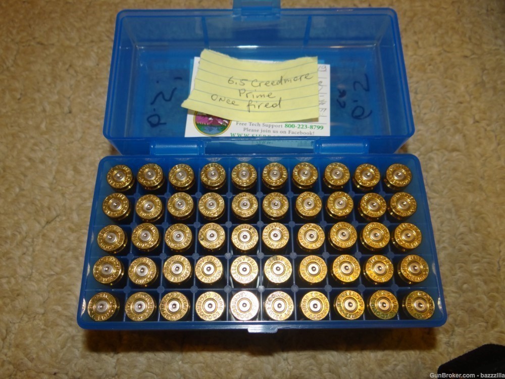 Prime  6.5 Creedmoor brass Once Fired (50 count)-img-0