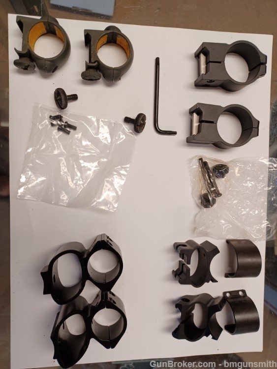 Miscellaneous Scope Rings, Leupold, Burris, Ruger etc. (18 pair)-img-0