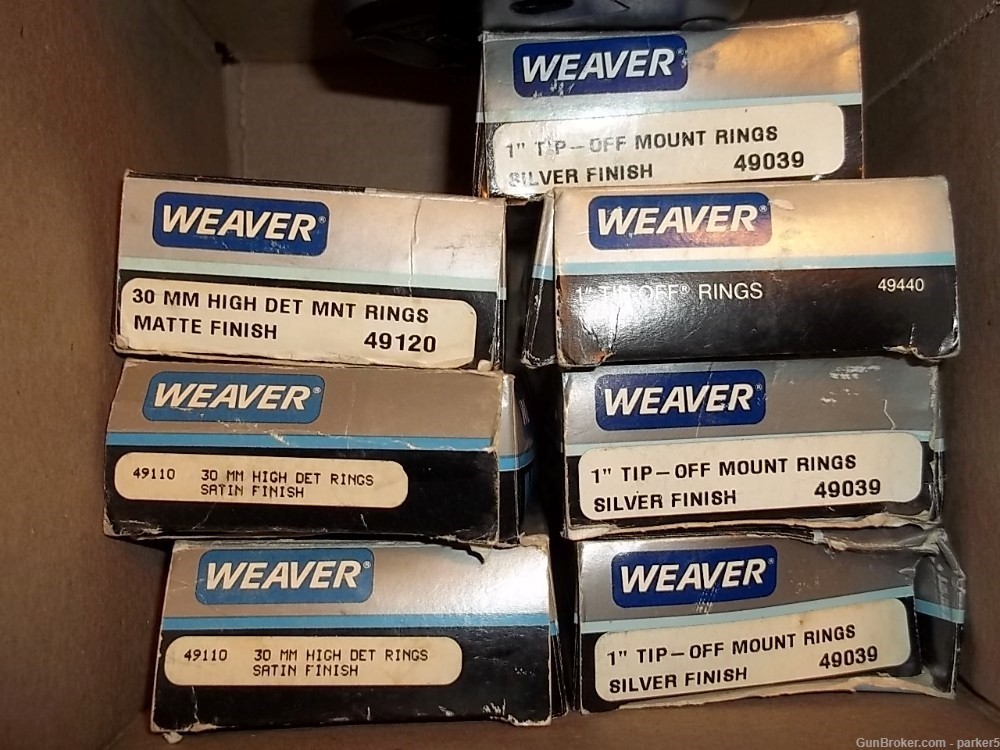 NOS 7 Sets of Weaver rings-img-1