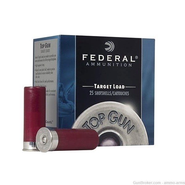 Federal Ammunition Top Gun Target Loads 12 GA 2.75" 250 Rounds TGL129-img-1