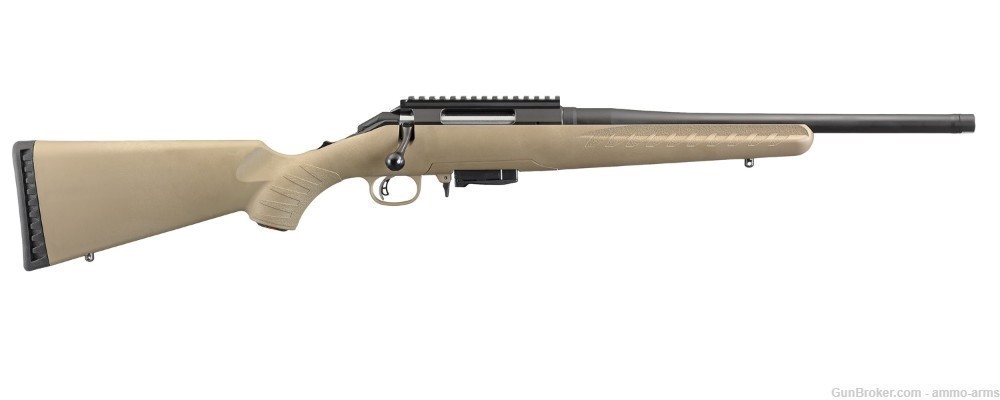 Ruger American Rifle Ranch 7.62x39mm FDE 16.12" TB 5 Rounds 16976-img-1