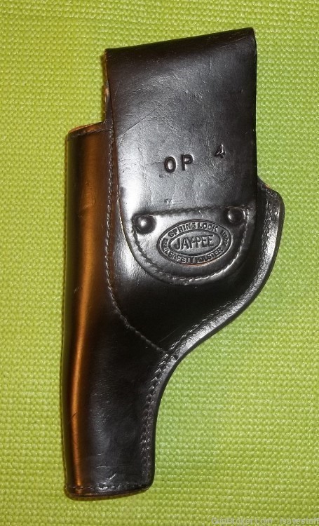 Vintage Jay-Pee OP4 R/H Leather Holster 4" Smith Wesson Ruger 38/357-img-5