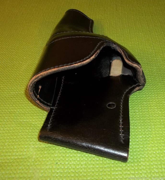 Vintage Jay-Pee OP4 R/H Leather Holster 4" Smith Wesson Ruger 38/357-img-2