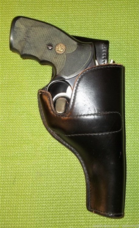 Vintage Jay-Pee OP4 R/H Leather Holster 4" Smith Wesson Ruger 38/357-img-0
