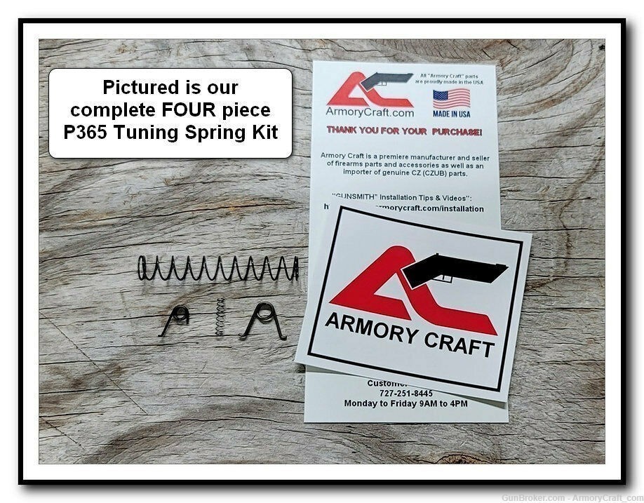 ARMORY CRAFT Sig P365, P365XL, P365X, X-Macro Ultimate Spring Tuning Kit-img-0