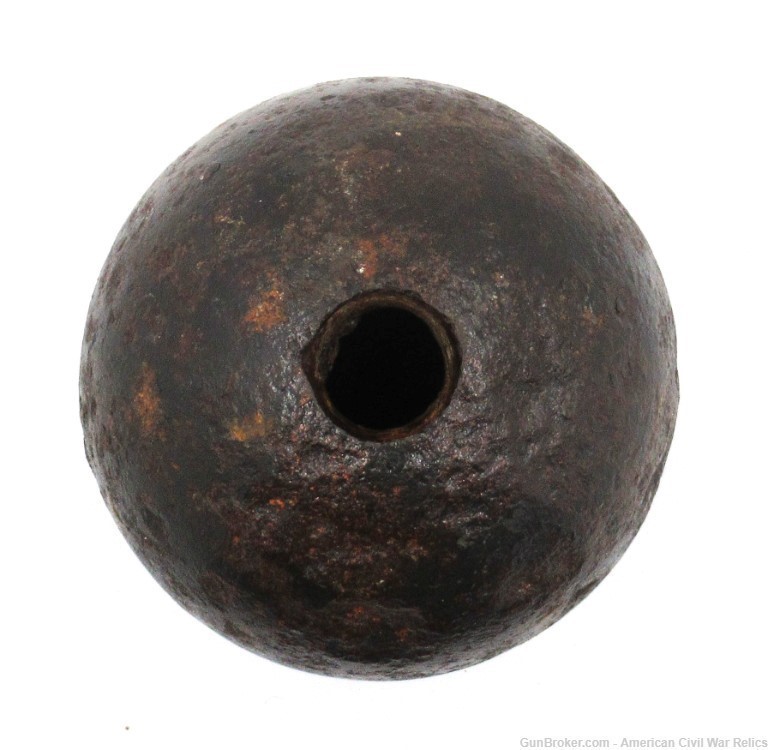 Confederate 12lb. Polygonal Cavity Spherical Artillery Shell-img-0