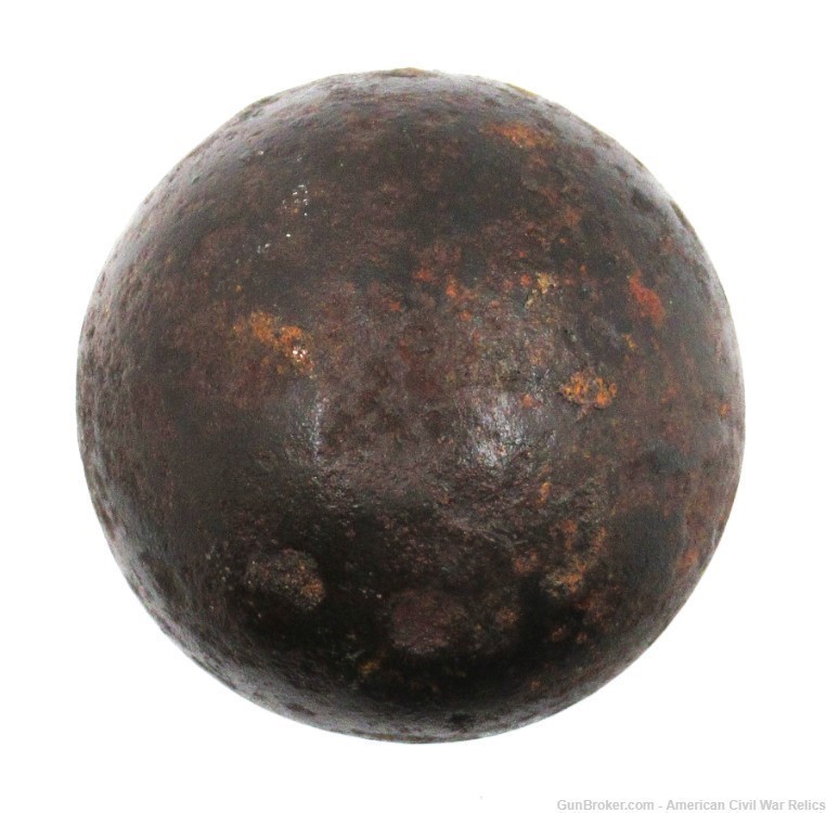 Confederate 12lb. Polygonal Cavity Spherical Artillery Shell-img-3