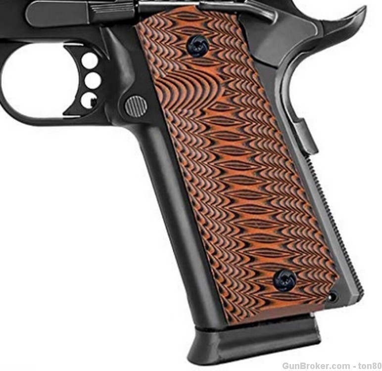 1911 Full Size G10 Gun Grip Orange Claw Mark Pattern-img-0