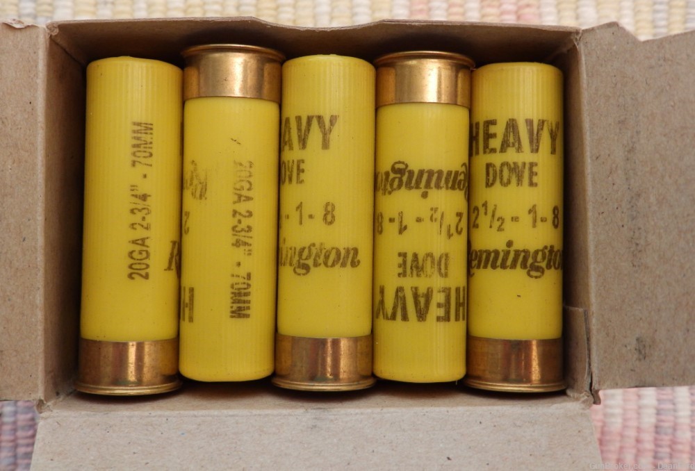 Remington Heavy Dove Load 20 Gauge 8 Shot Size - RHD208, #28779-img-1