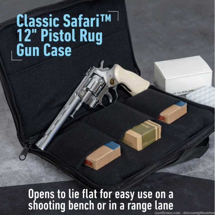 Classic Safari 12 Inch Black Pistol Rug-img-4