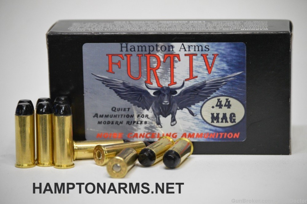 50 rds  Furtiv  44 Magnum  Subsonic Closest CA can get to silencer quiet-img-0