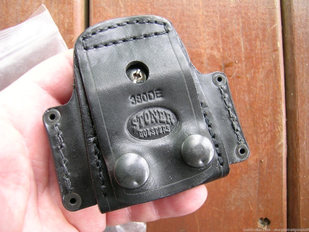Stoner Leather Double Magazine Pouch Holster Glock 42-img-2