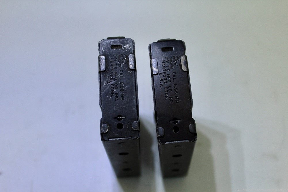 2 Colt 20 Rd Mags Restricted/Mil/Law M16 M16A1 M16A2 AR-15 USGI SP1-img-3