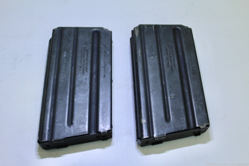 2 Colt 20 Rd Mags Restricted/Mil/Law M16 M16A1 M16A2 AR-15 USGI SP1-img-0