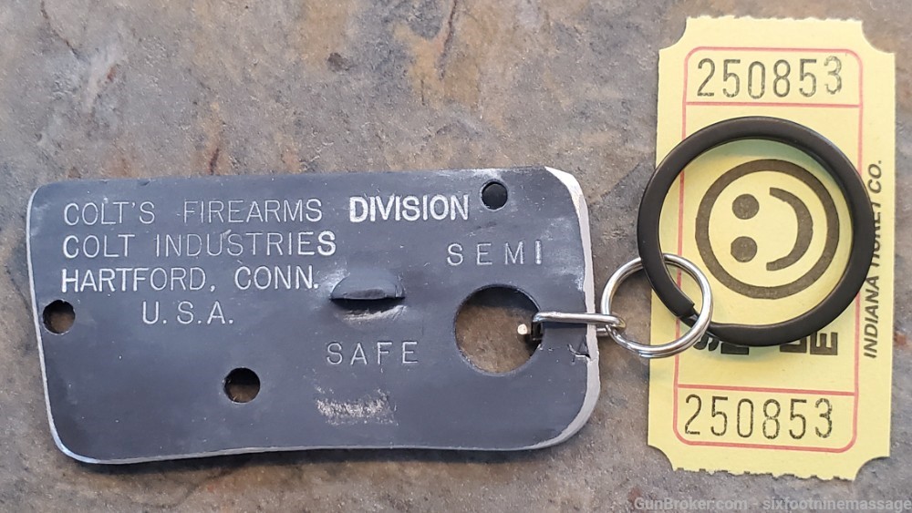 Keychain fob made from Colt M16a1 machinegun government demil demilled-img-0