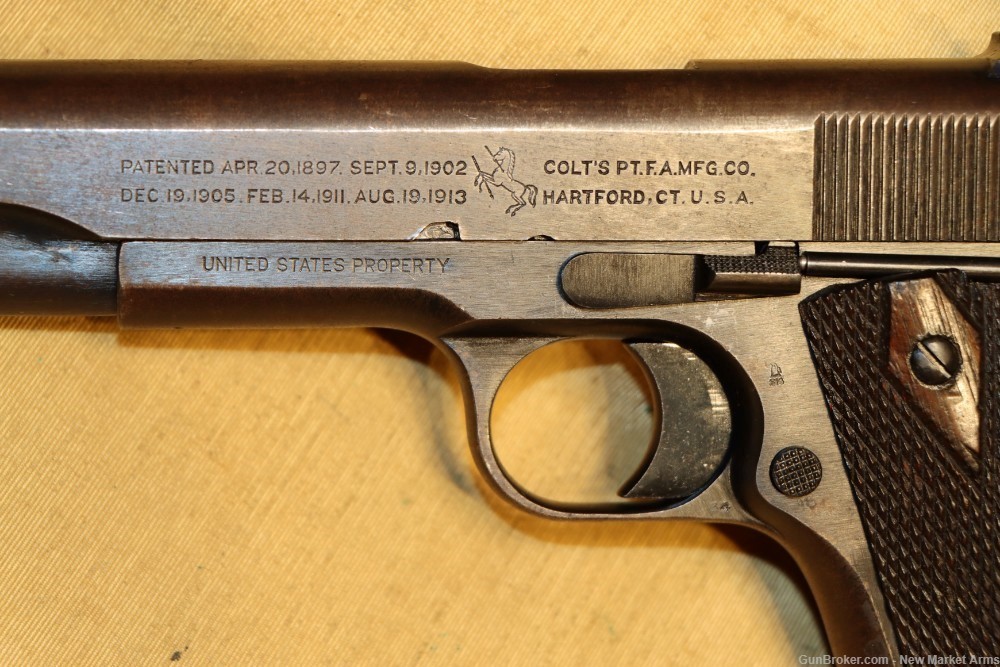 Fine & Correct WWI Colt Model 1911 Army .45 ACP Pistol c. Oct 1918-img-3