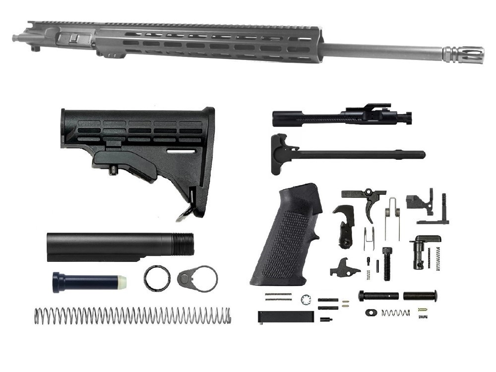 PRO2A TACTICAL 22 inch AR-15 5.56 NATO M-LOK Melonite Complete Upper Kit-img-0