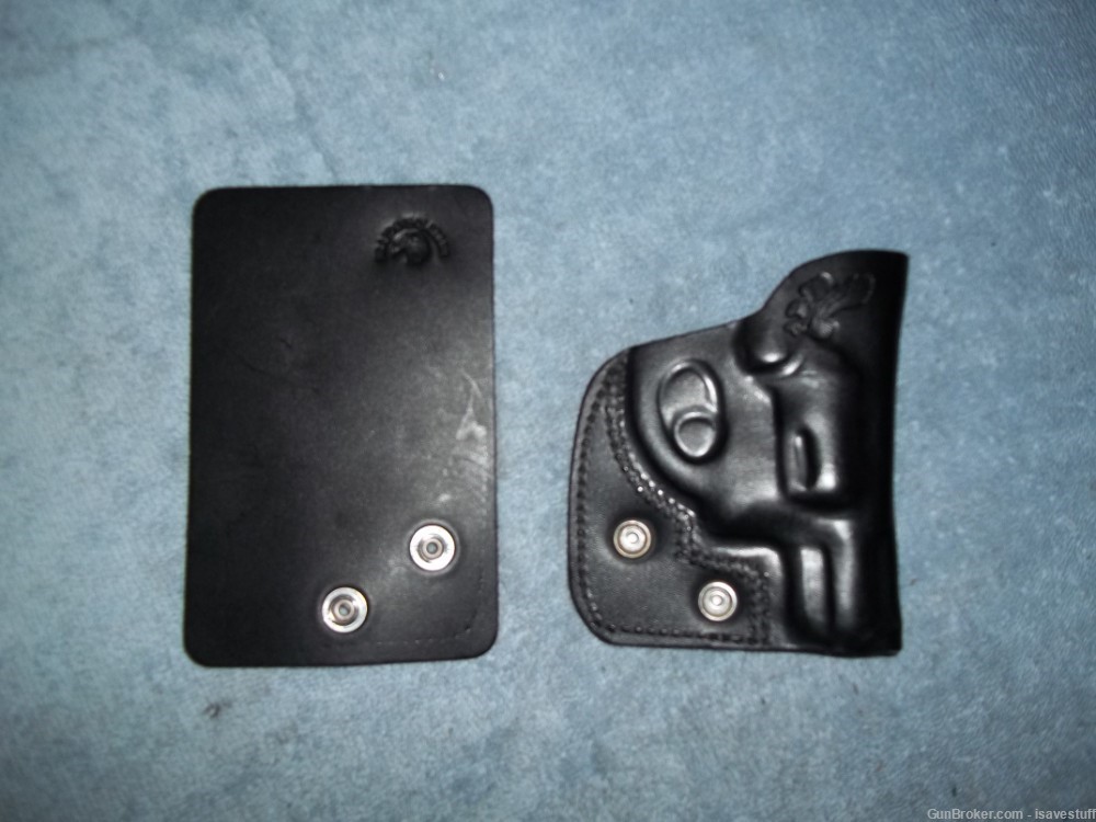 Ruger SP101 38 357  Braids Dual Design Leather Pocket Holster R/H or L/H-img-8