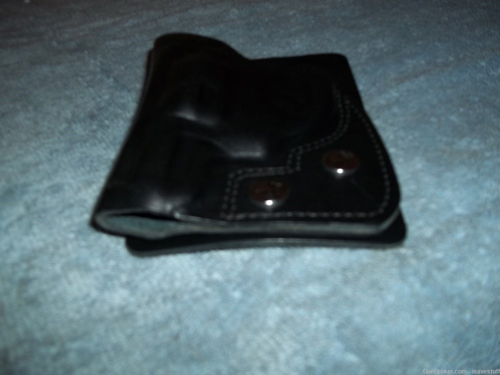 Ruger SP101 38 357  Braids Dual Design Leather Pocket Holster R/H or L/H-img-5