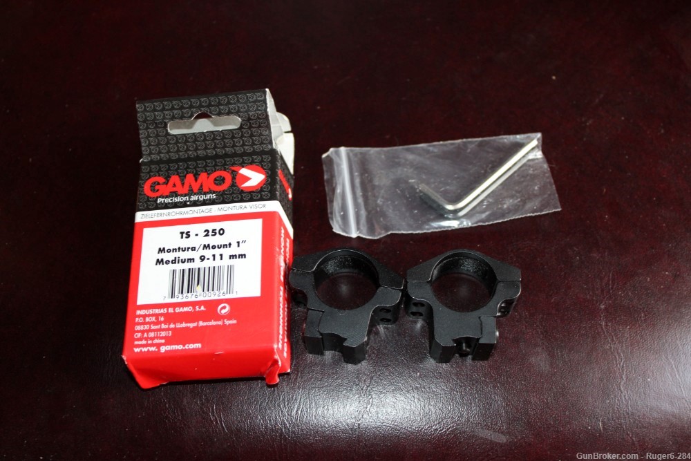 GAMO Scope Rings NOS for base size 3/8 or 11- 13mm-img-0