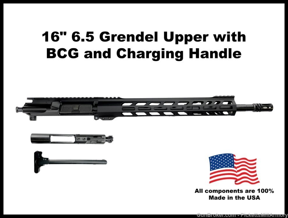 AR15 16" Complete Upper Receiver 6.5 Grendel AR15 Upper-img-0