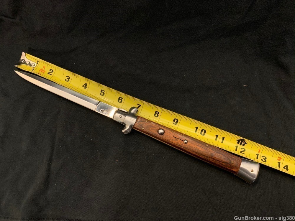 VINTAGE AKC 13" STILETTO SWITCHBLADE, MADE IN ITALY-img-6