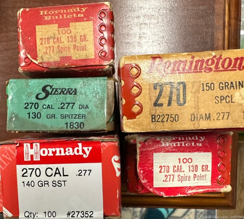 270 bullets Hornady Sierra Remington (396 bullets)-img-1