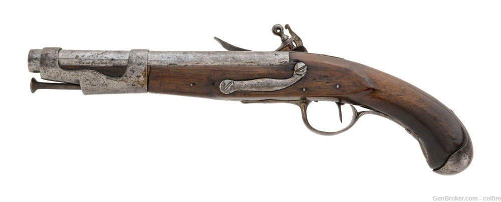 Revolutionary War Era French 1763 flintlock pistol (AH8300)-img-1