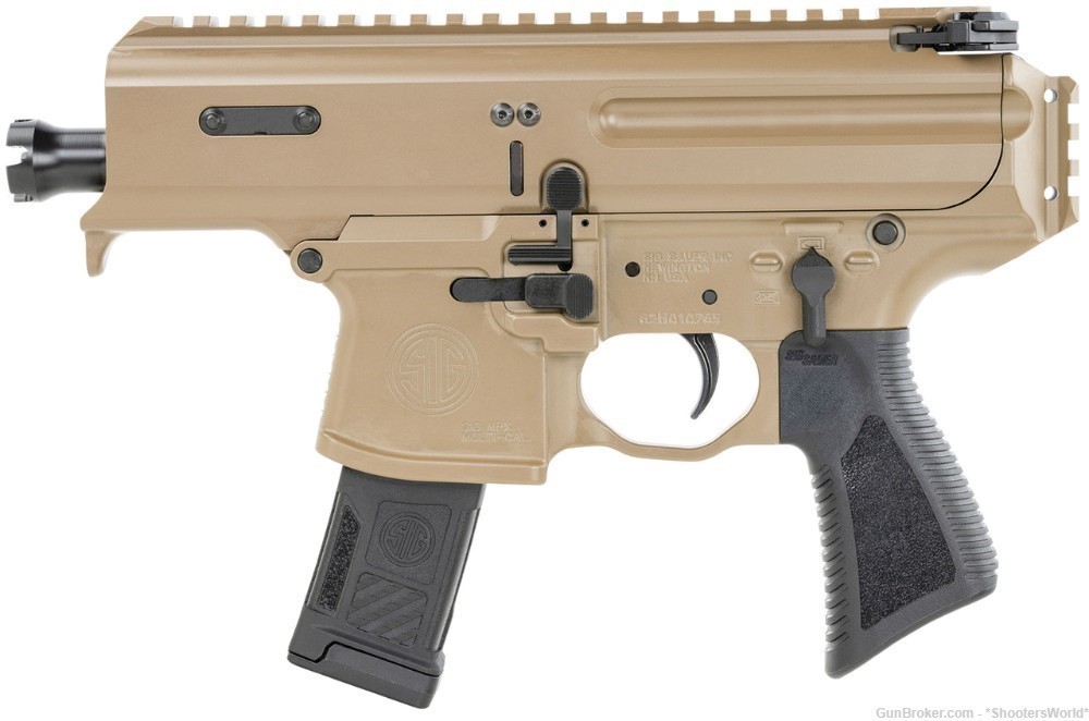 Sig MPX Copperhead Pistol 9mm 3.5"  No Brace Coyote - PMPX-3B-CH-NB-img-1
