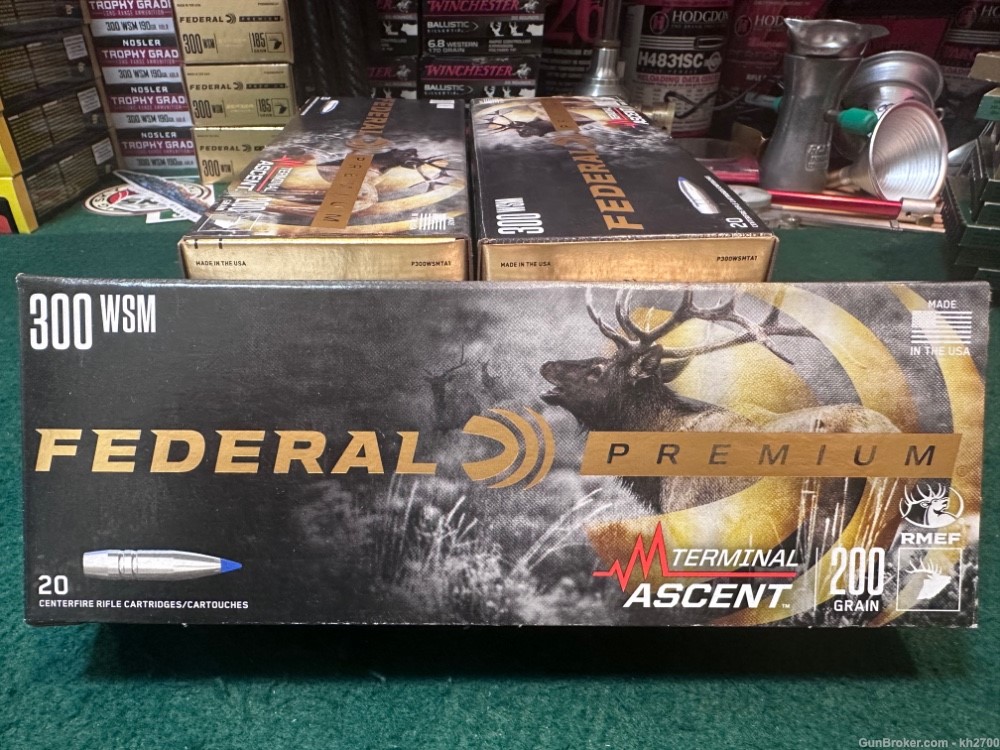 100 qty of 300 WSM 200 gr Federal Premium Terminal Ascent-img-2