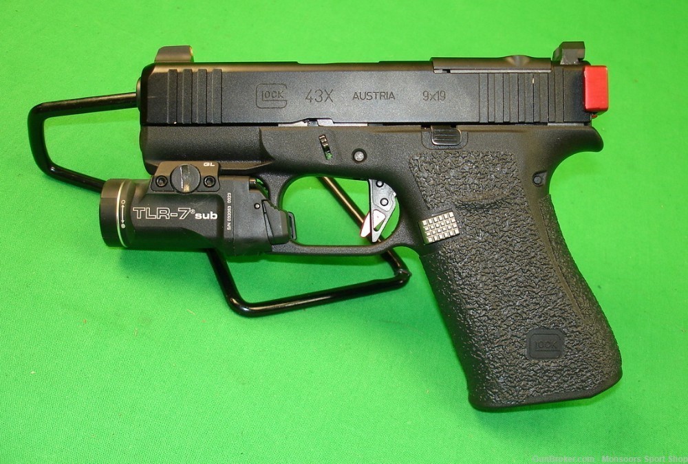 Glock 43X 9mm w/Extra's.  -  95%-img-1