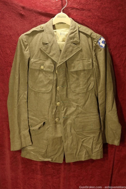 US WW2 Soldier's Grouping - Duffel, Coat, Shirt, Pants - Name of Pingel-img-0