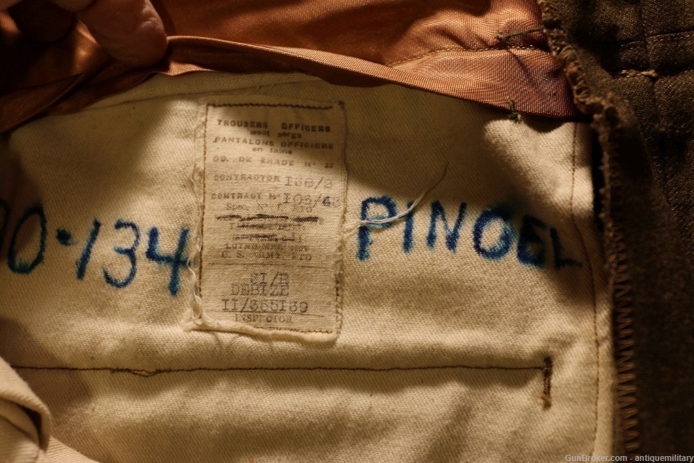 US WW2 Soldier's Grouping - Duffel, Coat, Shirt, Pants - Name of Pingel-img-10