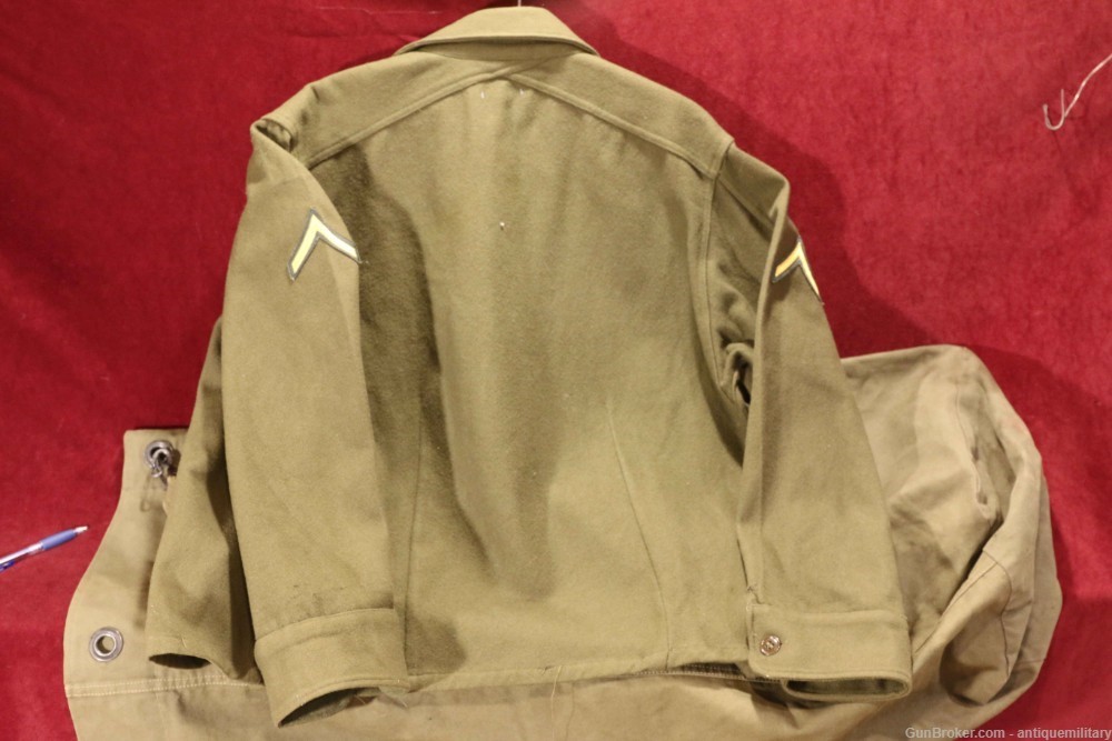 US WW2 Soldier's Grouping - Duffel, Coat, Shirt, Pants - Name of Pingel-img-24