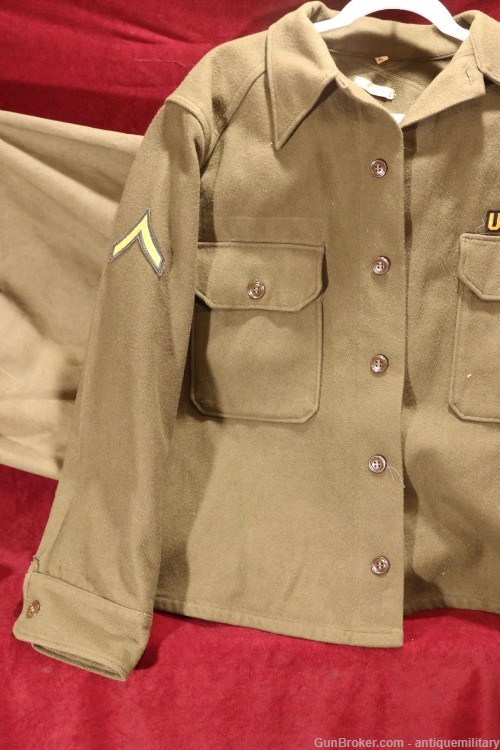 US WW2 Soldier's Grouping - Duffel, Coat, Shirt, Pants - Name of Pingel-img-21