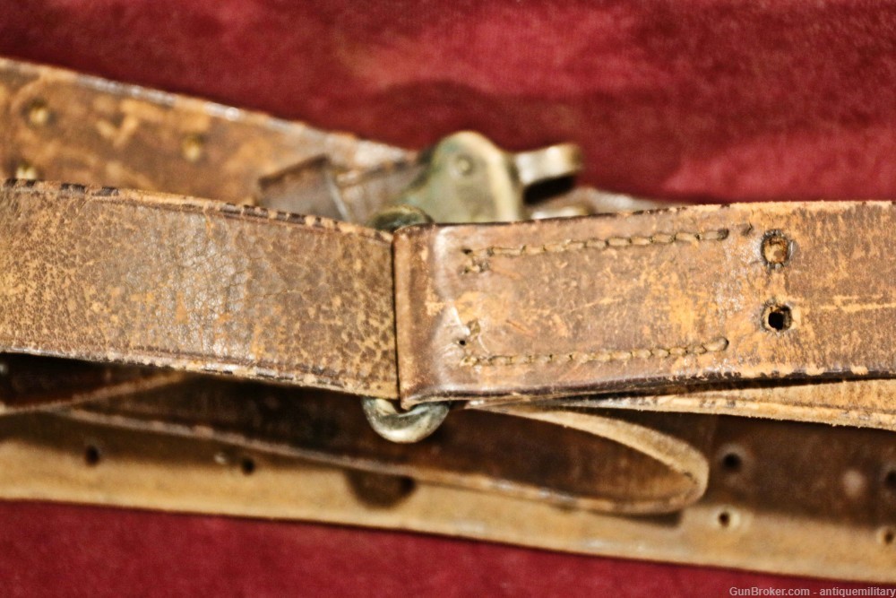 US M1907 Leather Sling WWI with Brass Ends-img-5
