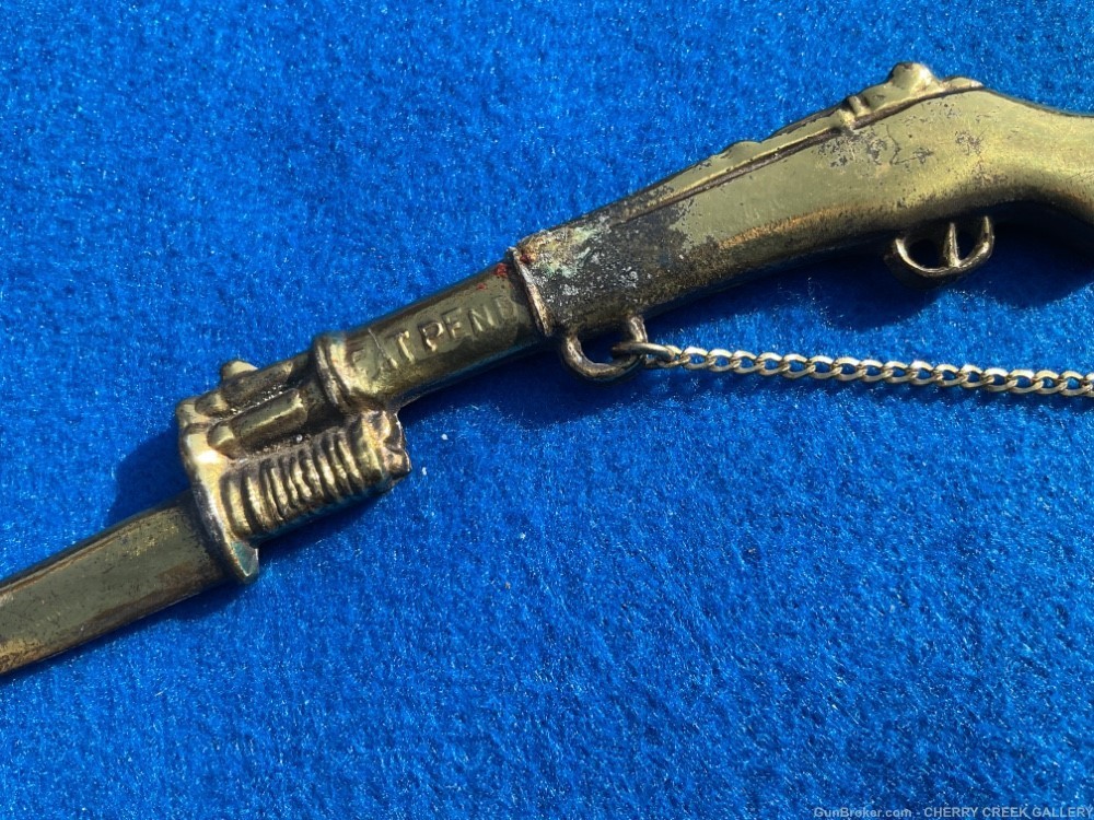 Vintage Lincoln’s tomb souvenir Springfield IL garand M1 bayonet -img-2