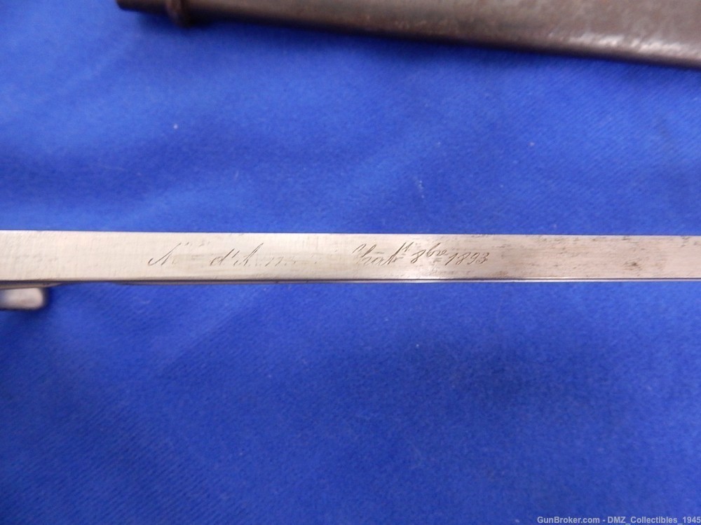 1893 French Berthier Bayonet with Scabbard-img-4