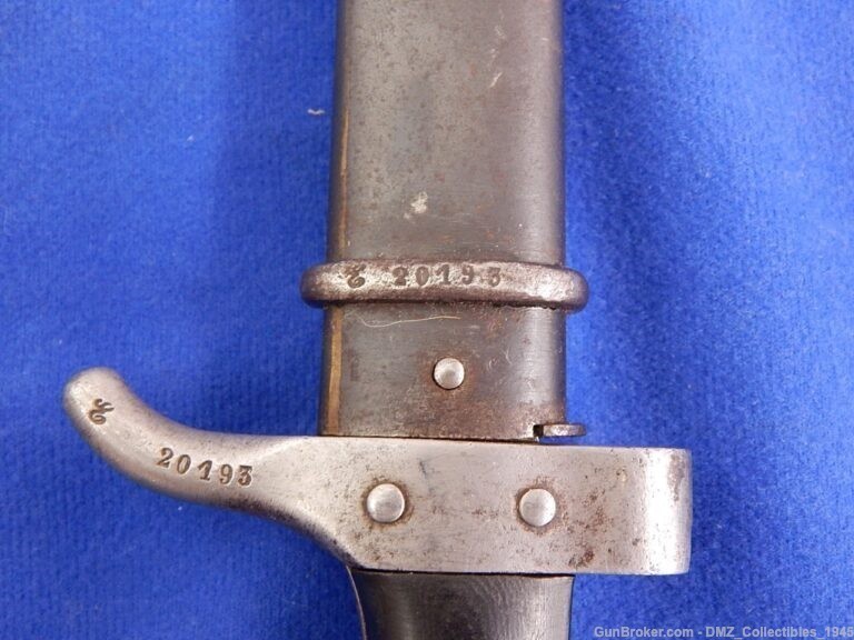 1893 French Berthier Bayonet with Scabbard-img-8