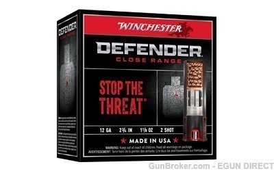 Winchester Defender 12ga 2.75" - 25rd 10bx-cs #2 1-1-8oz-img-0
