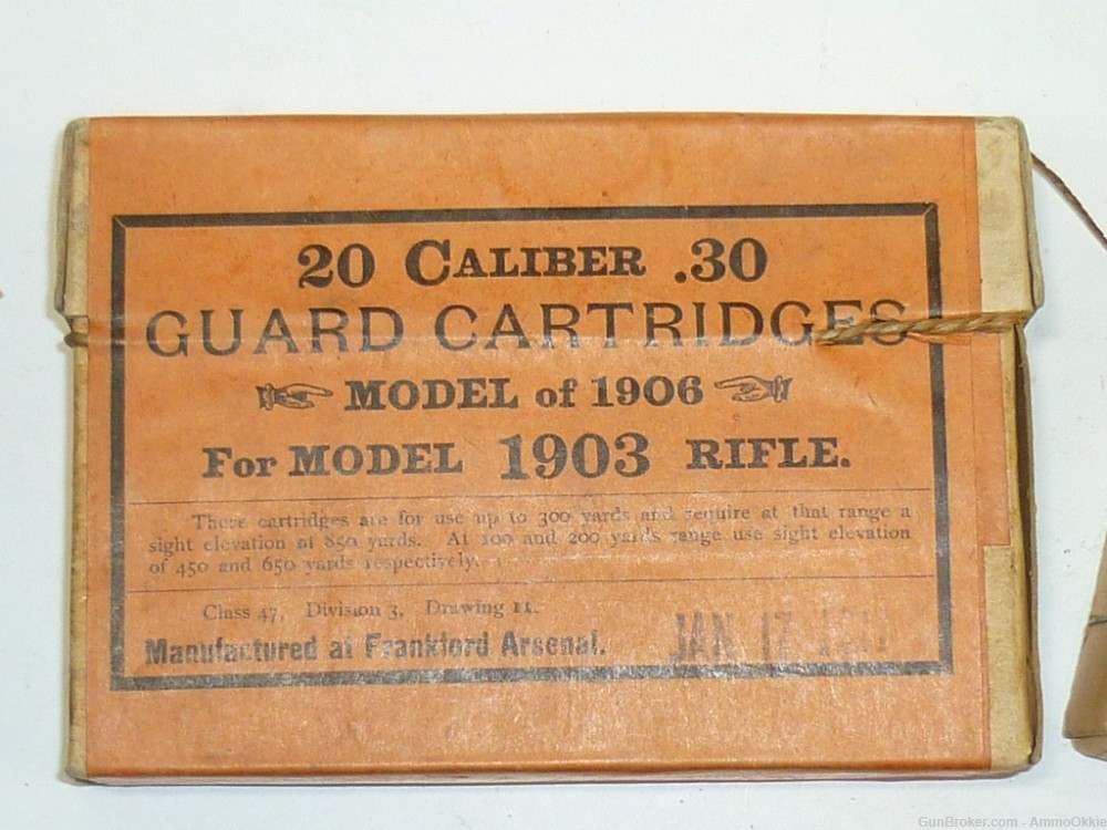 20rd - GUARD CARTRIDGES - 30-06 - Model m1903 m1906 - 30 Cal - RIOT AMMO-img-3