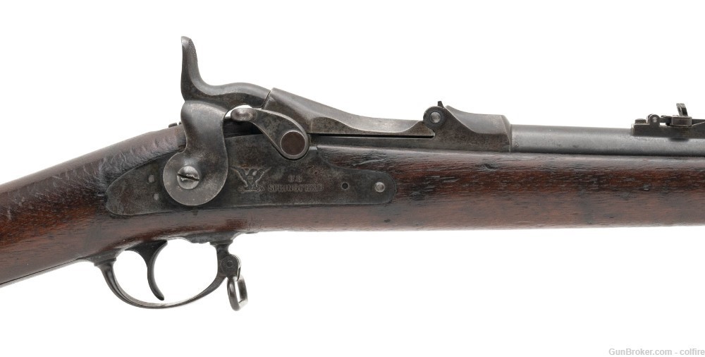 U.S. Model 1879 Springfield trapdoor rifle 45-70 (AL7156)-img-2