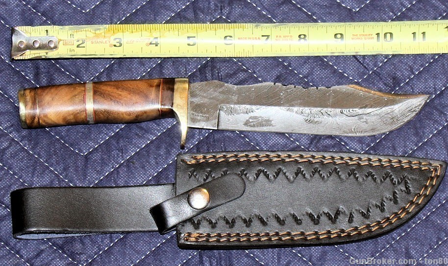 CUSTOM DAMASCUS STEEL KNIFE-img-0