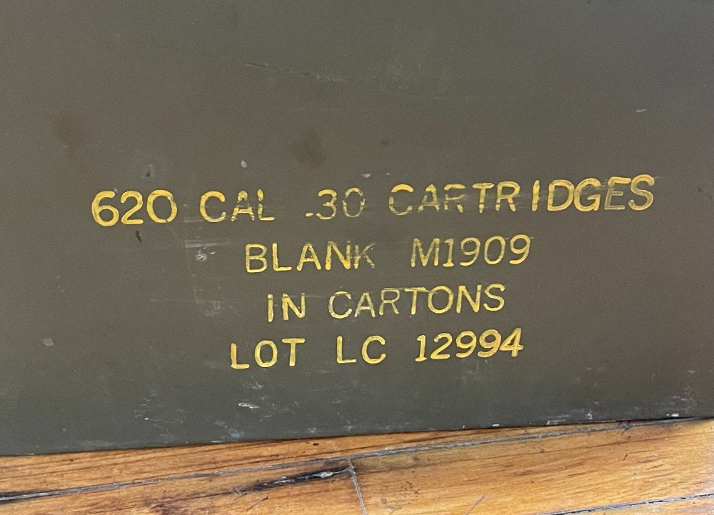 BLANK CALIBER .30 M1909 30-06 CARTRIDGES LAKE CITY ARSENAL 620 ROUNDS FULL -img-4