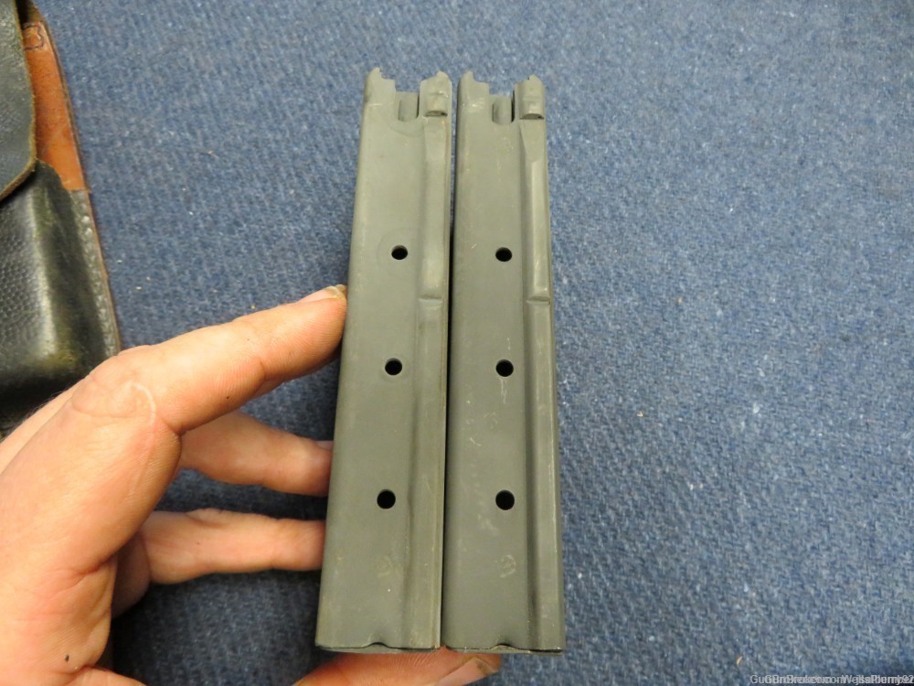 (2 TOTAL) METRIC PATTERN FAL L1A1 MAGAZINE WITH AUSTRIAN POUCH (VERY NICE)-img-5