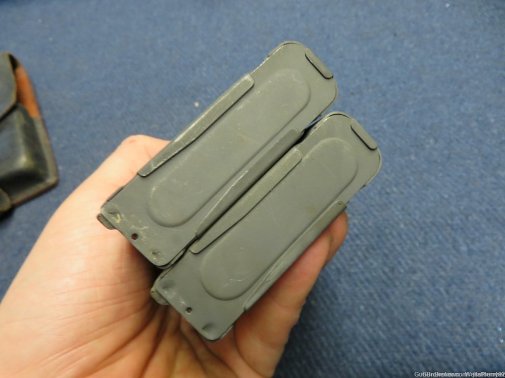 (2 TOTAL) METRIC PATTERN FAL L1A1 MAGAZINE WITH AUSTRIAN POUCH (VERY NICE)-img-7